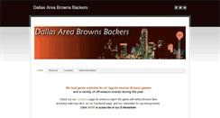 Desktop Screenshot of dallasbrowns.com